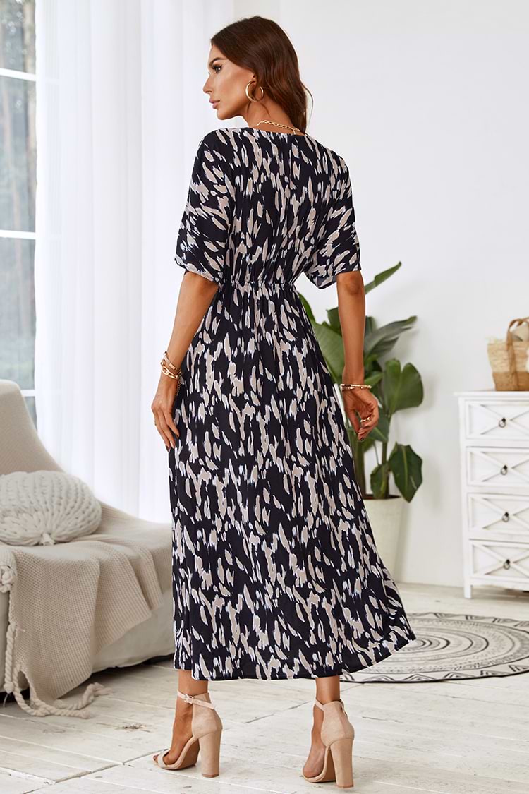 Lara Dolman Sleeve V-neck Maxi Dress