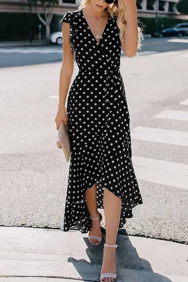 short sleeve lace up dress Blue Zone Planet
