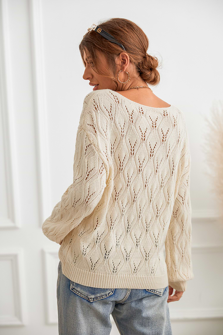 Pullover mit Cut out und fallenden Ärmeln