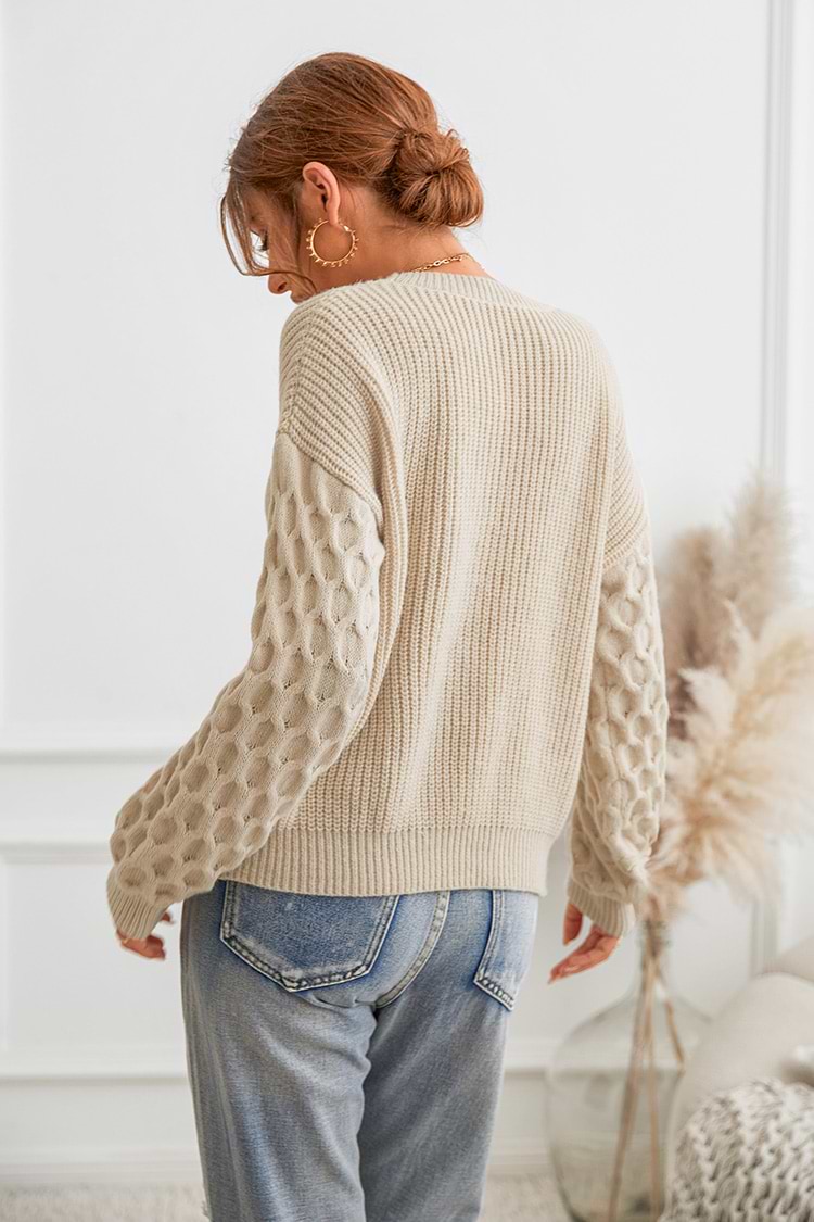 Reina Honeycomb Knit Sweater
