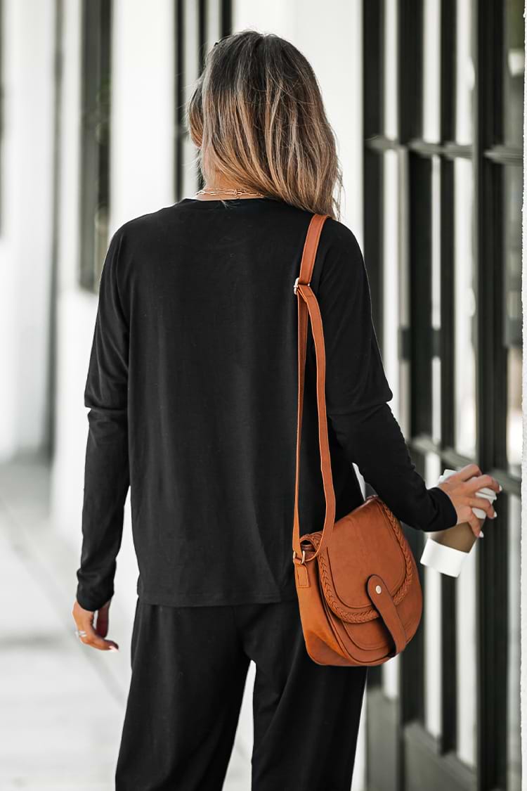 Neverending Journey Long Sleeve Pullover & Drawstring Joggers Set