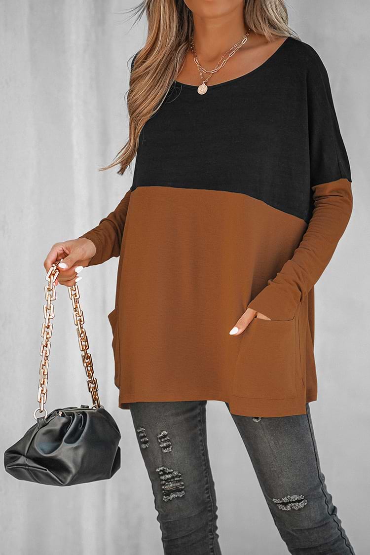 Joy House Colorblock Oversized Tee