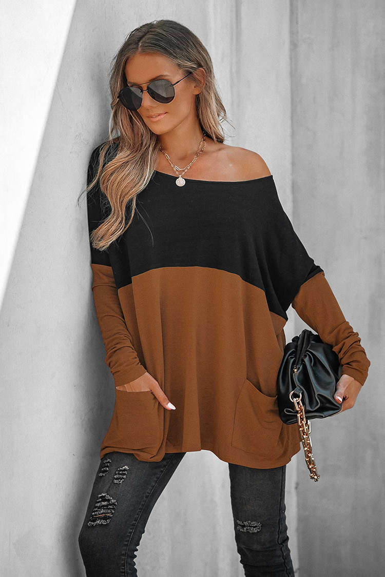 Joy House Colorblock Oversized Tee