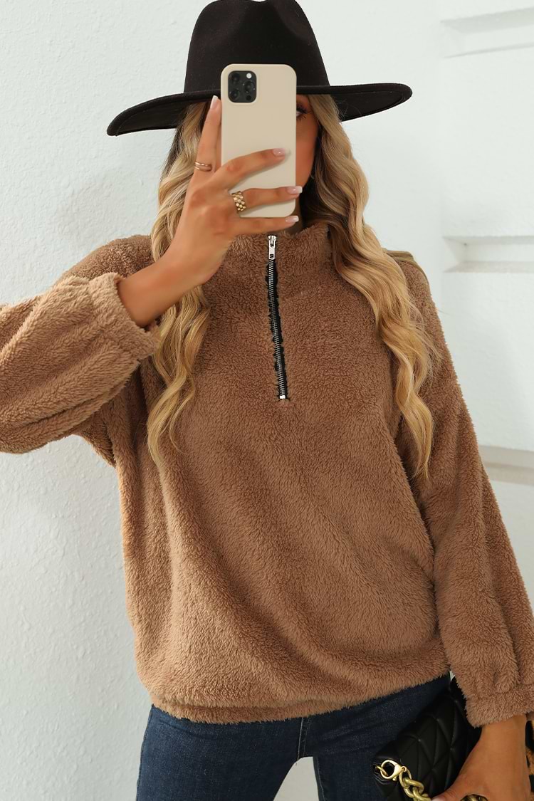 Always Sweet Plush Half-Zip Pullover