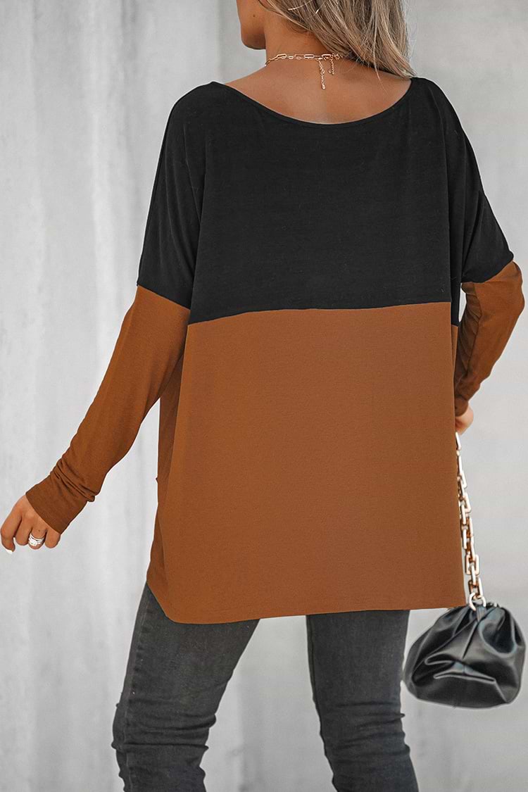 Joy House Colorblock Oversized Tee