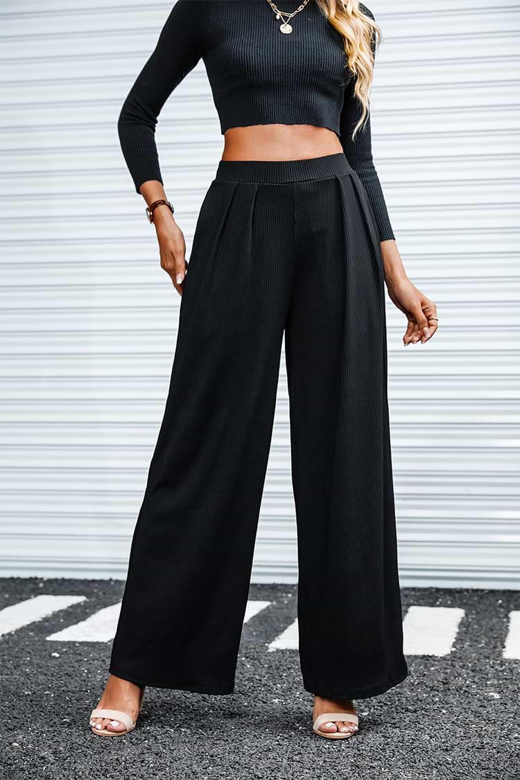 Central Park High Waist Wide-Leg Pants