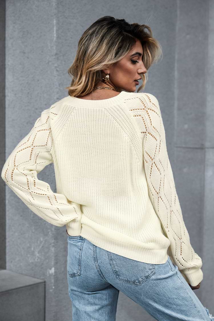 Carin Cutout Raglan Sleeve Sweater