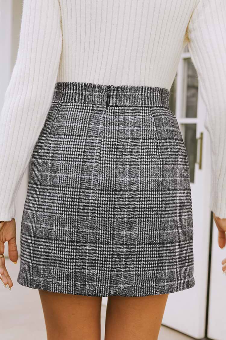 Lost In Paris Tweed Mini Skirt