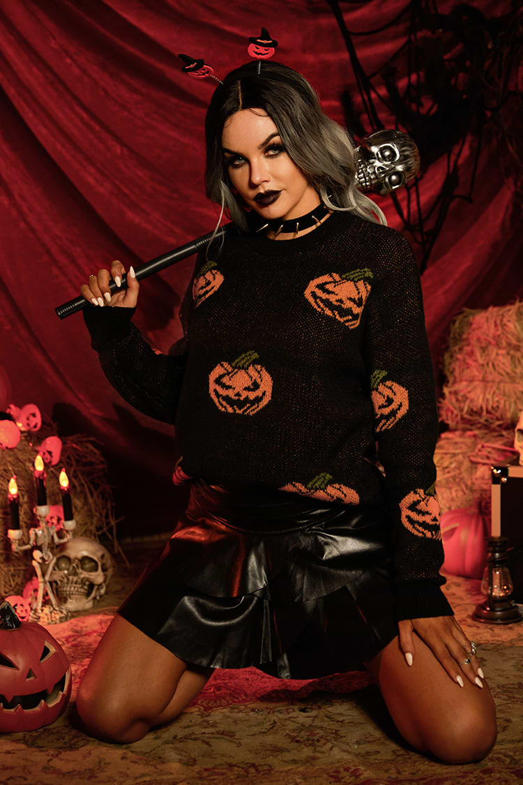Witch Please Jack-O'-Lantern Oversized Jumper