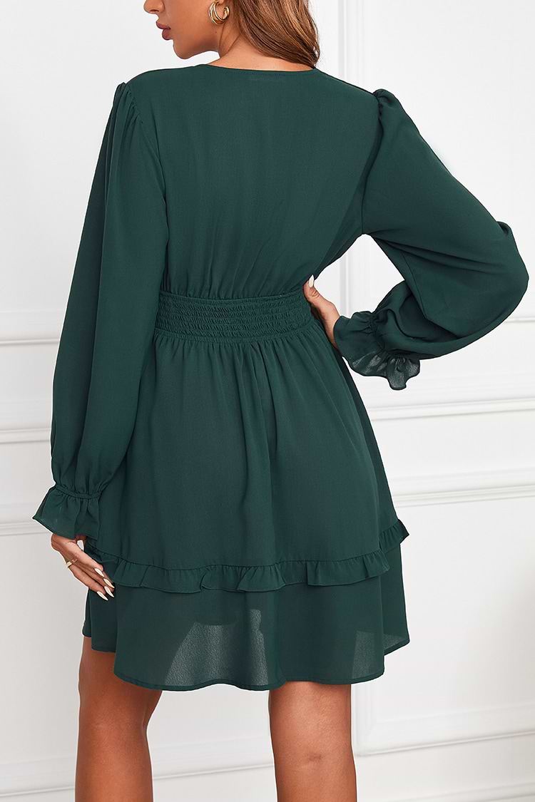 Robe à volants avec nœud