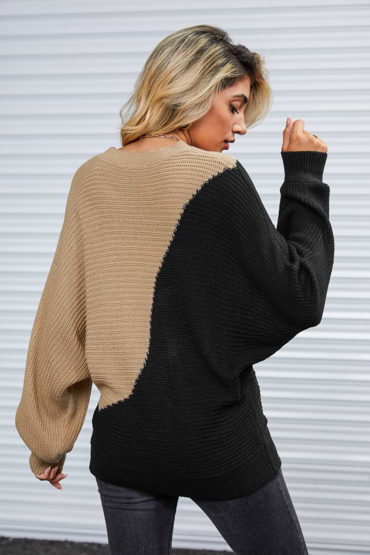 Twinkles Two-Tone Dolman Sleeve Sweater