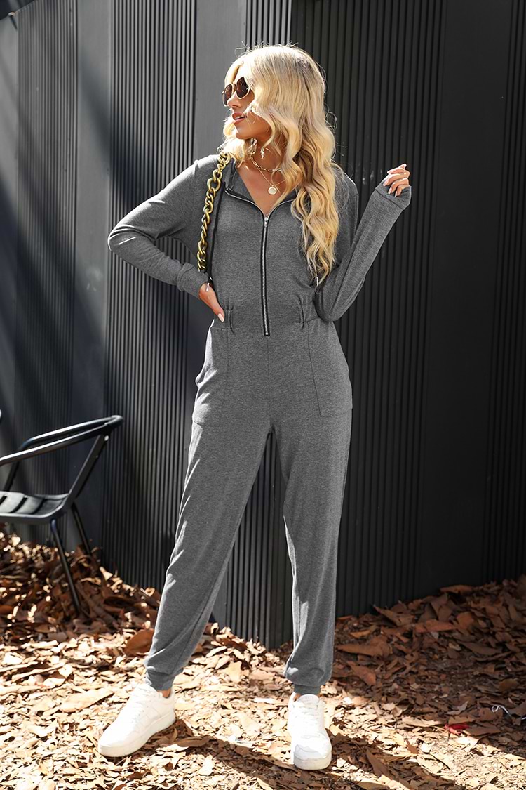 Just Dance Hooded Zip-Up Jogger Playsuit