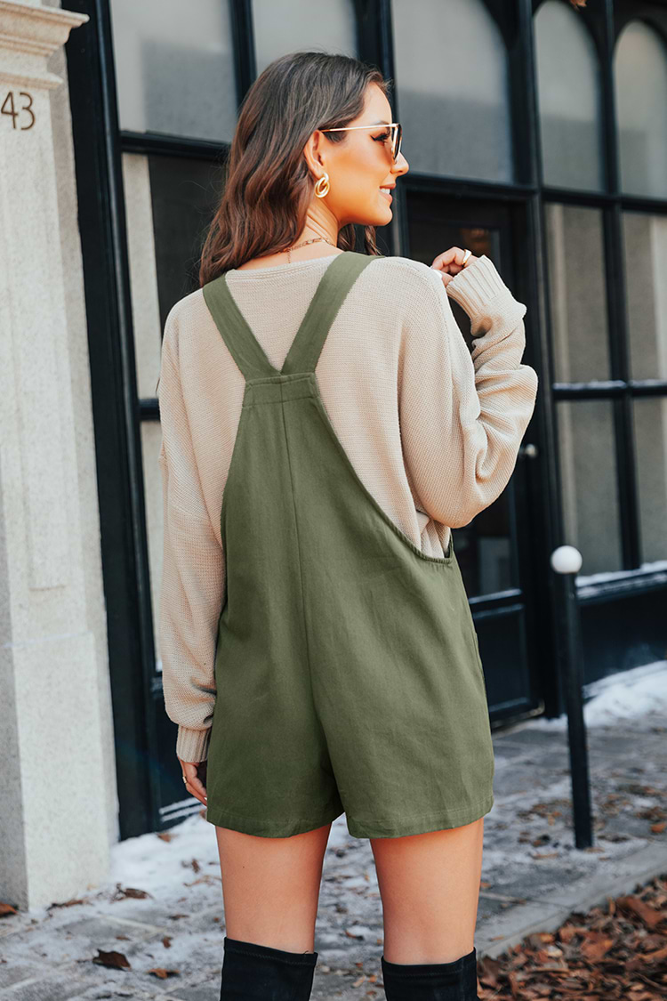 Ärmelloser Mini-Jumpsuit zum Schnüren