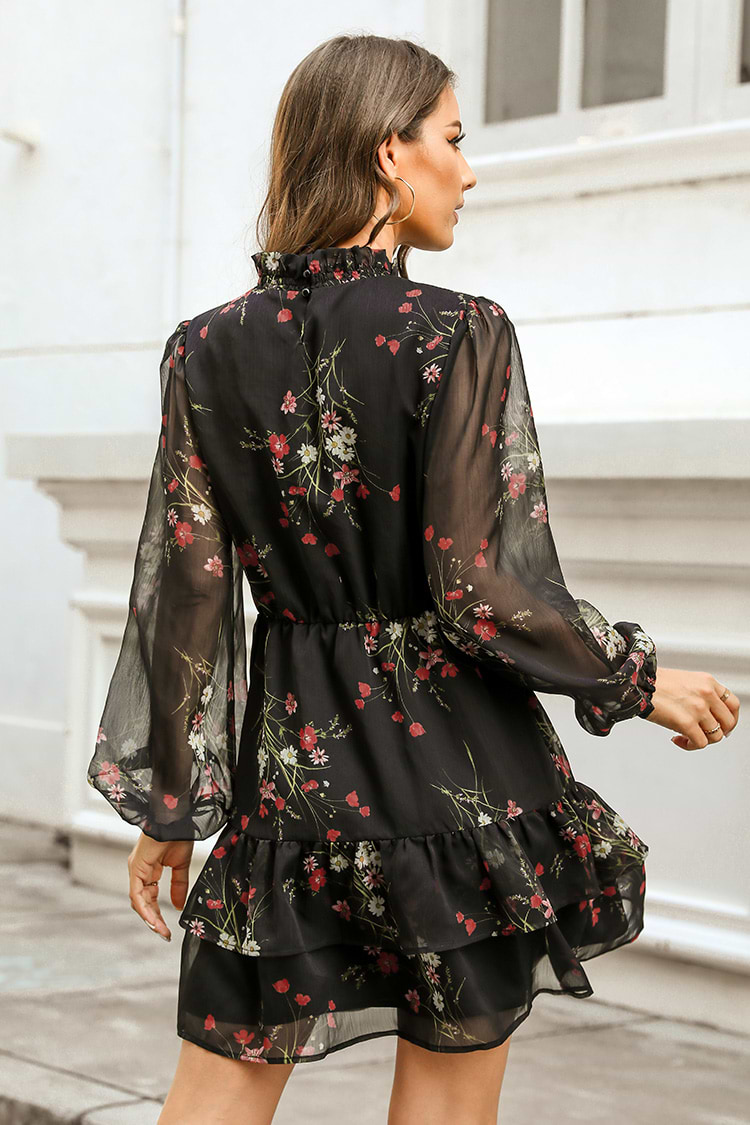 Fabia Embroidered Floral Mini Dress