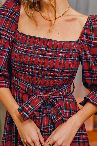 slim fit dress slacks Valerie Plaid Mommy & Me Dresses main image 1
