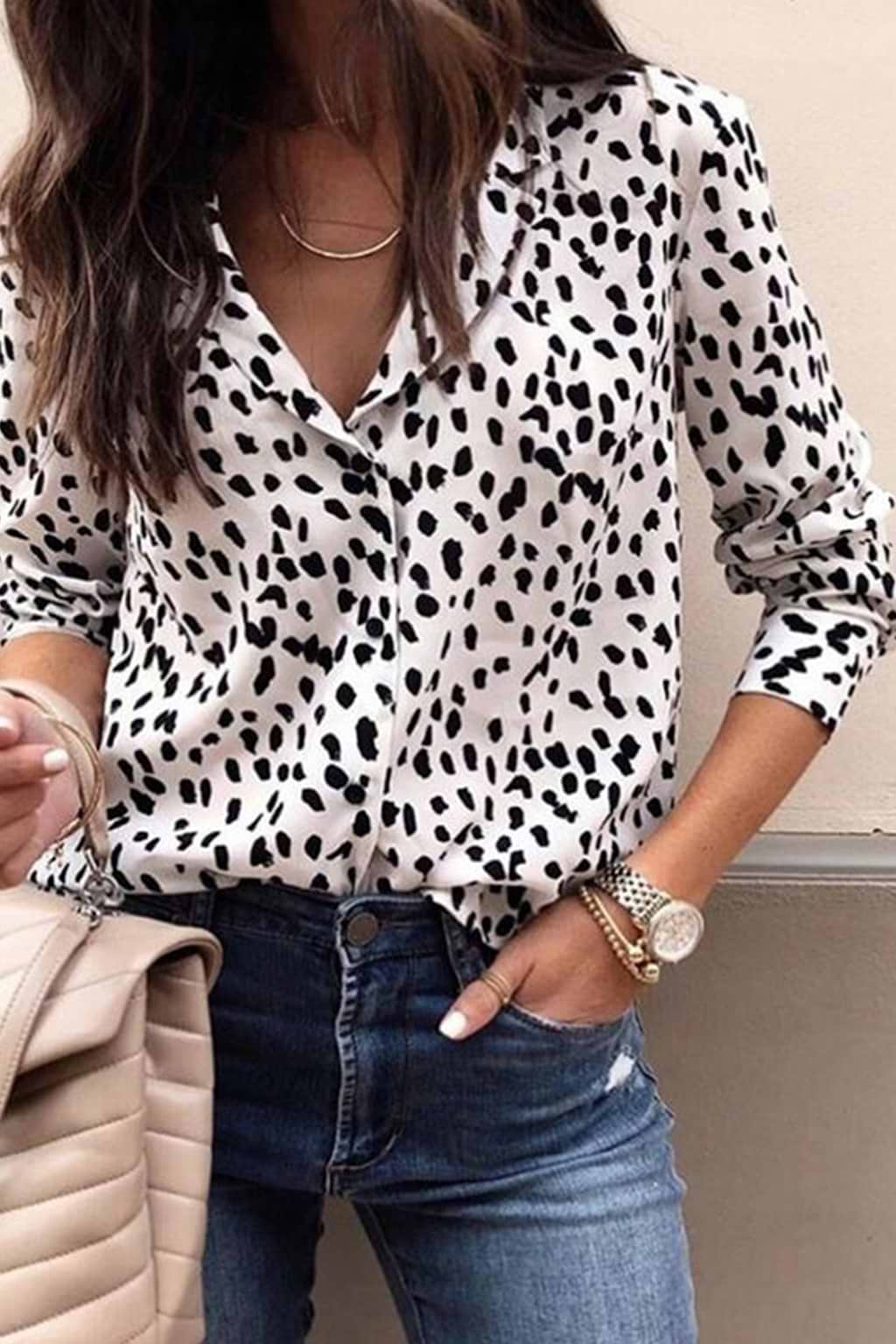 Eugenia Long Sleeve Animal Tops