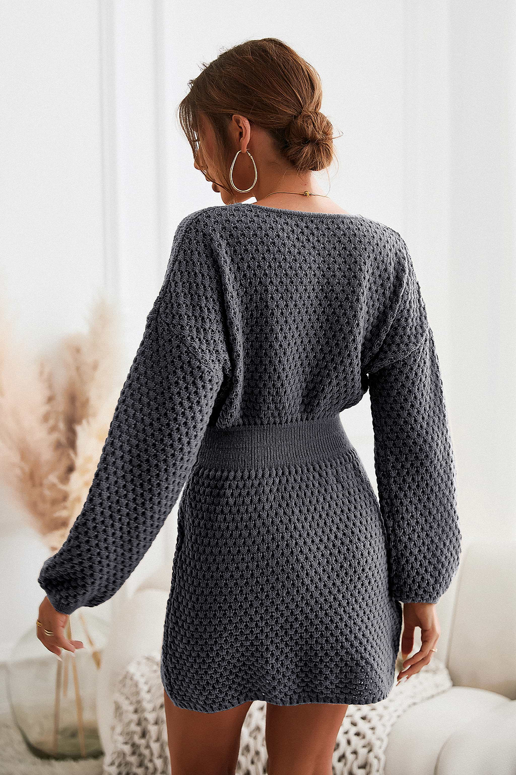 Chantelle Textured Knit Sweater Dress