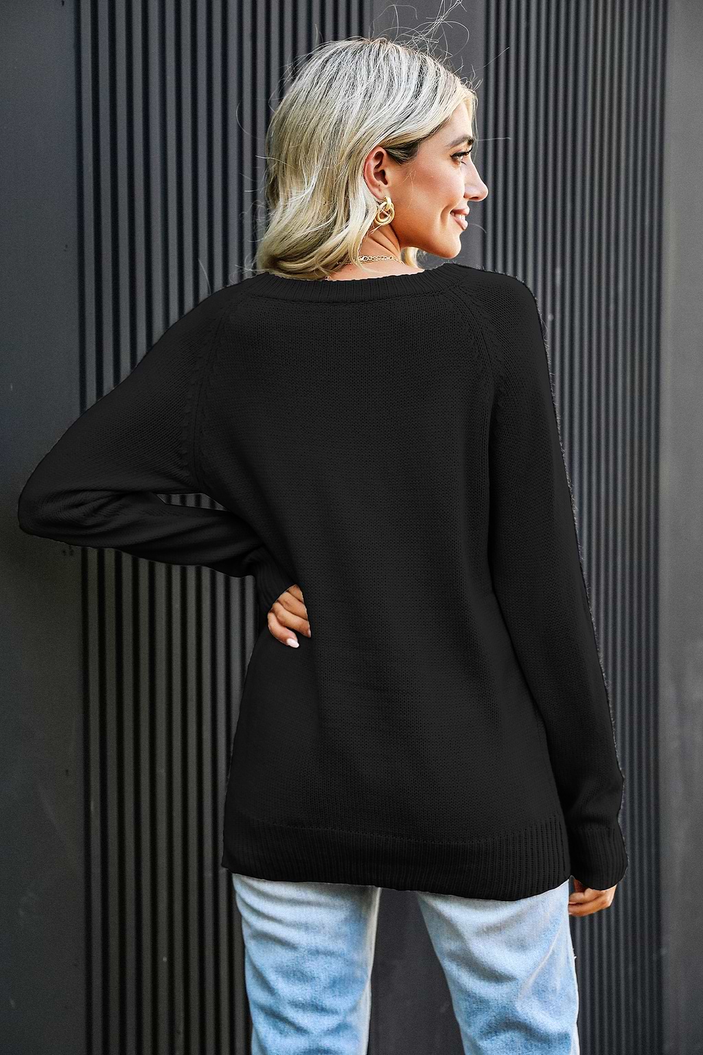 Pull en tricot torsadé à motif de cœur