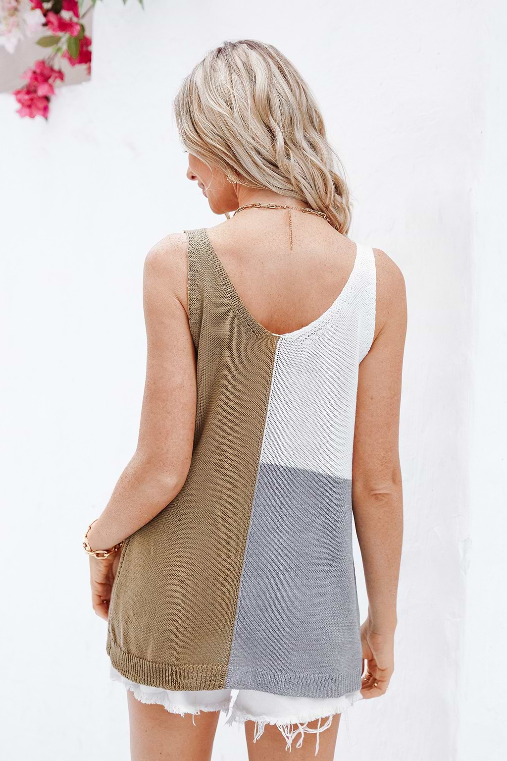 Ariya Colorblock V-Neck Jumper Vest