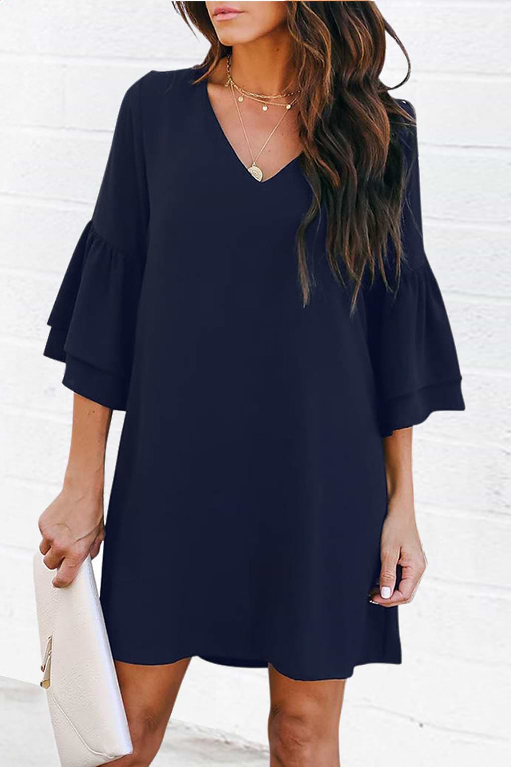 Brylee Tiered Half Sleeve Mini Dress