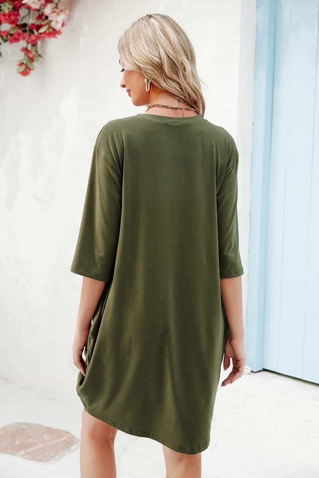 Ariah Quarter Sleeve T-Shirt Dress