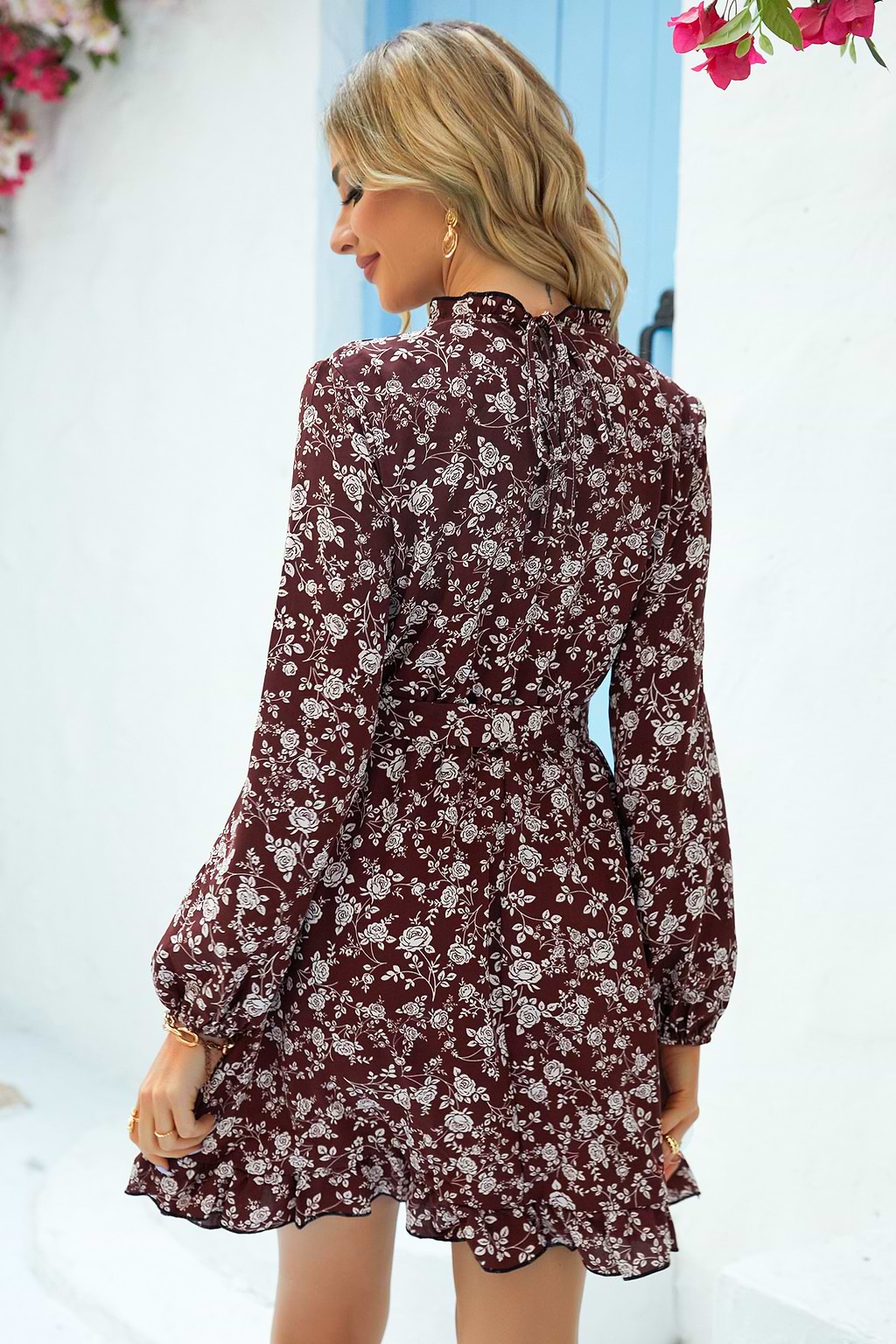 Emily Belted Floral Dress