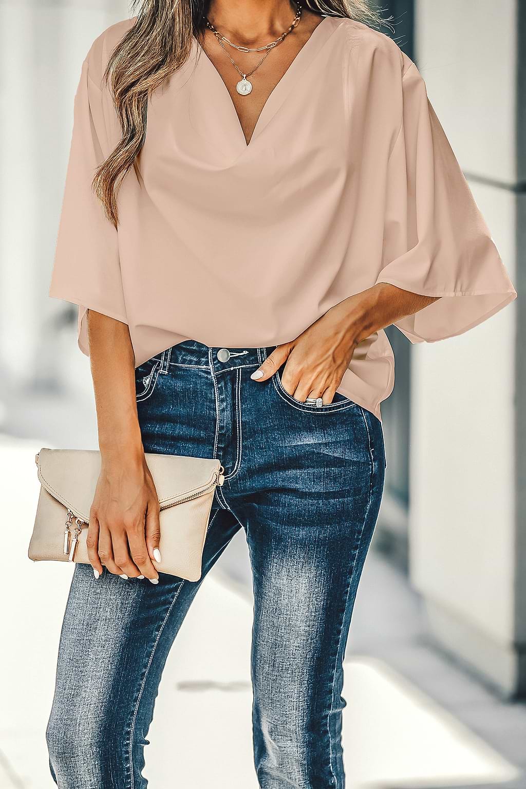 Alaia Cowl Neck Blouse