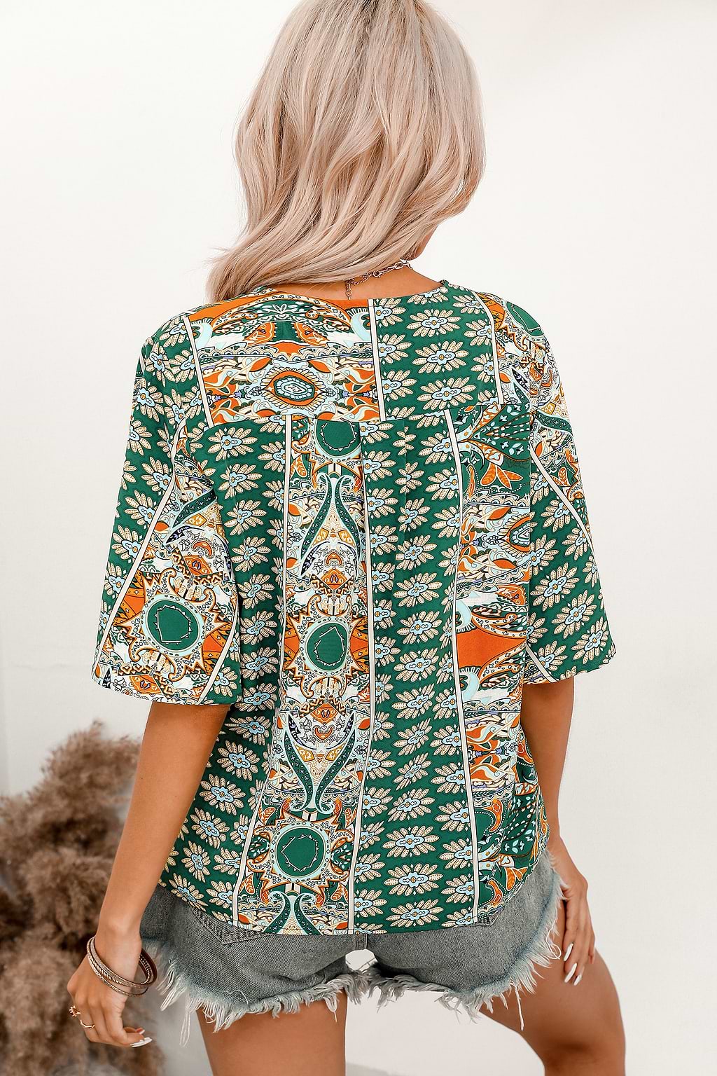 Verona Colorblock Floral Shirt