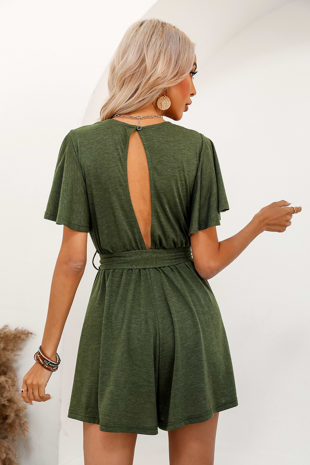 Kanta Belted Wrap Romper