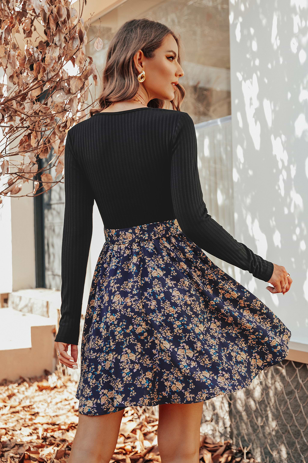 Desma Ditsy Floral A-Line Dress