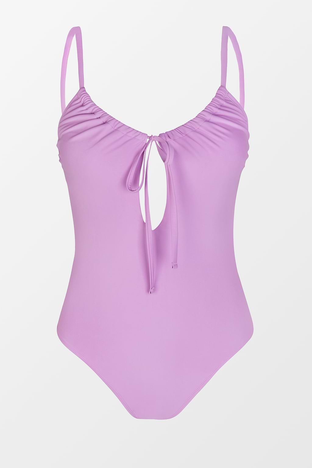 Romantic Garden Ruched Tied One Piece Swimsuit