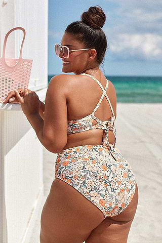 Maternity Bathing Suits For Women CUPSHE Women's Perisian Retro