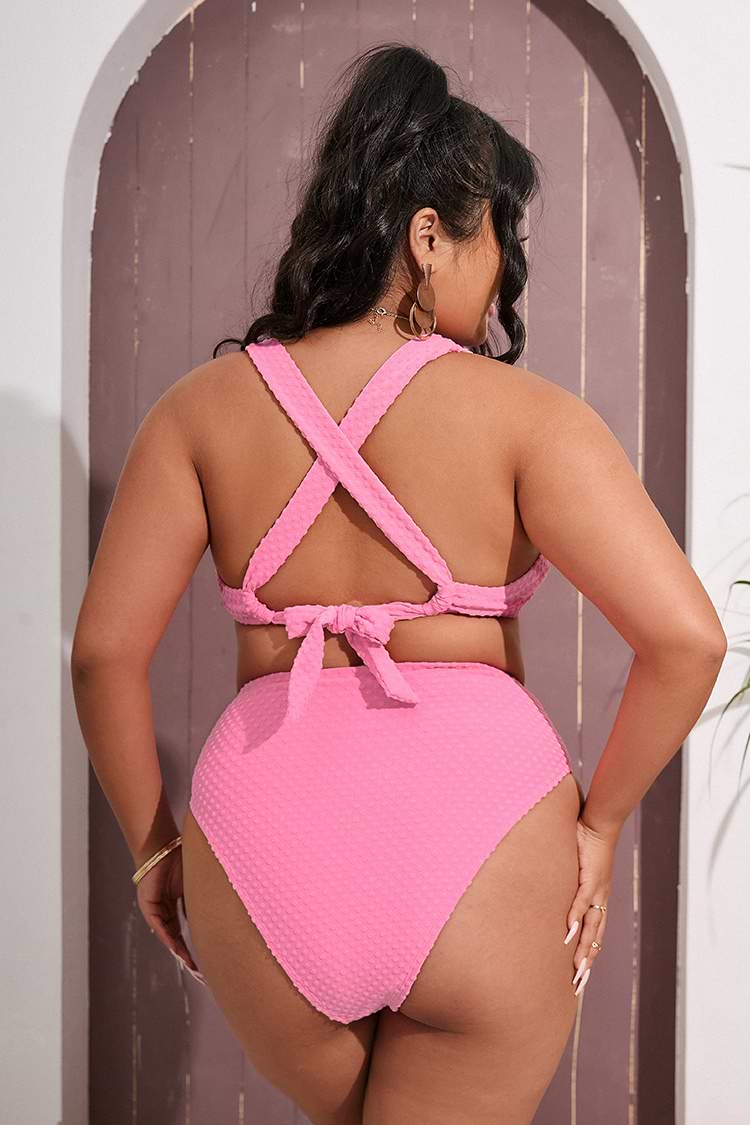 Palm Beach Überkreuztes Bikinioberteil mit verstellbaren Trägern am Rücken