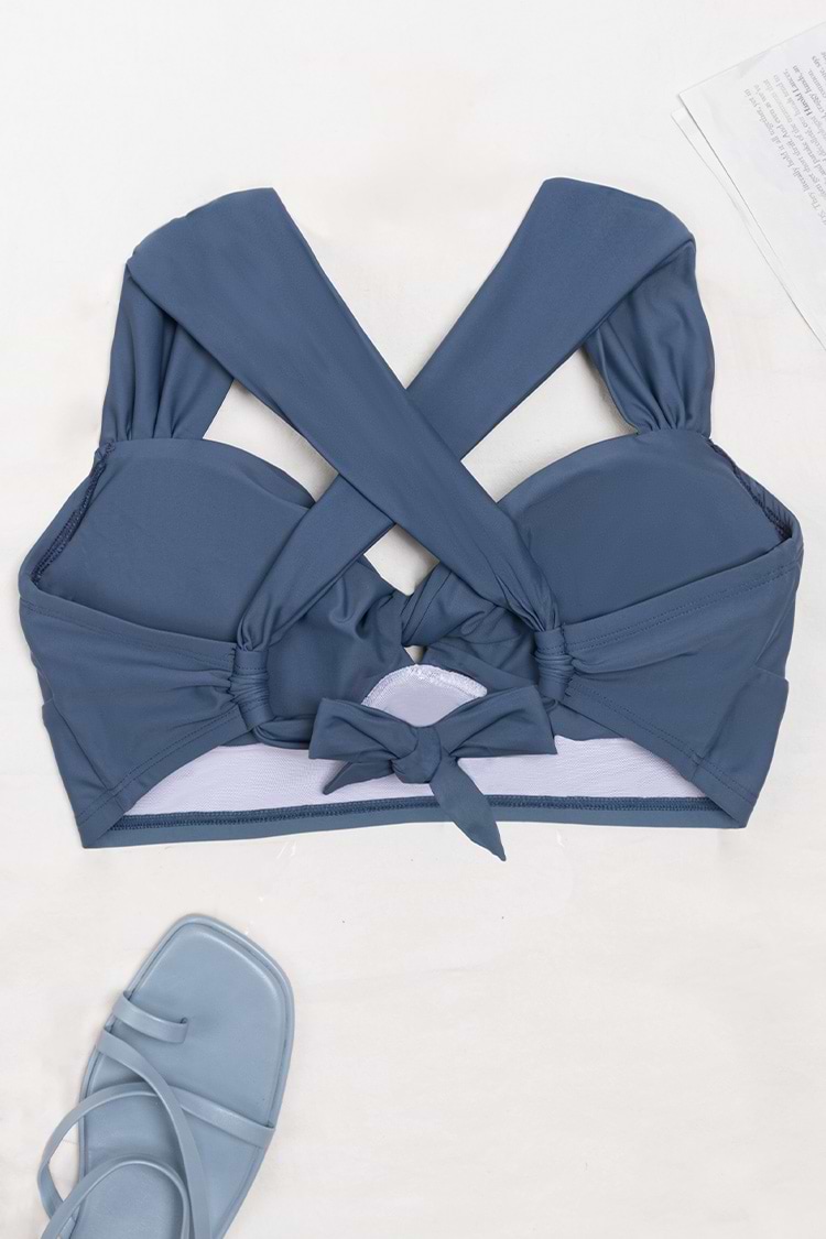 Kirstin Twist Front Plus Size Bikini Top
