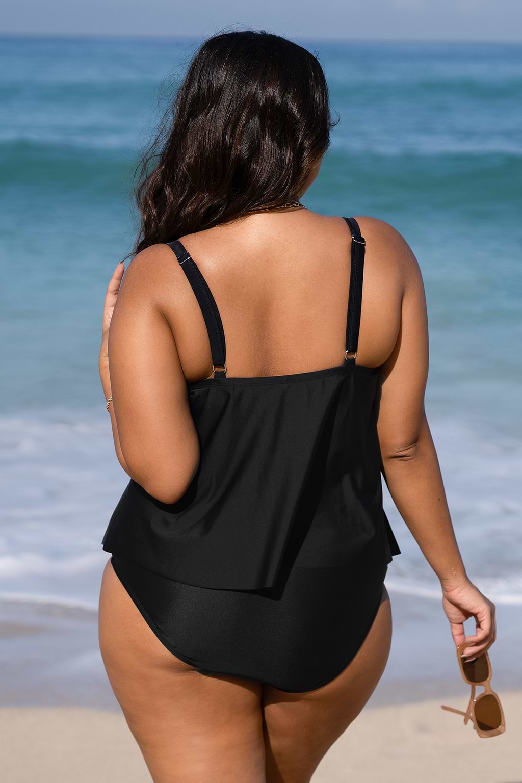 Boho Rhapdy V Neck Wrapped Tankini