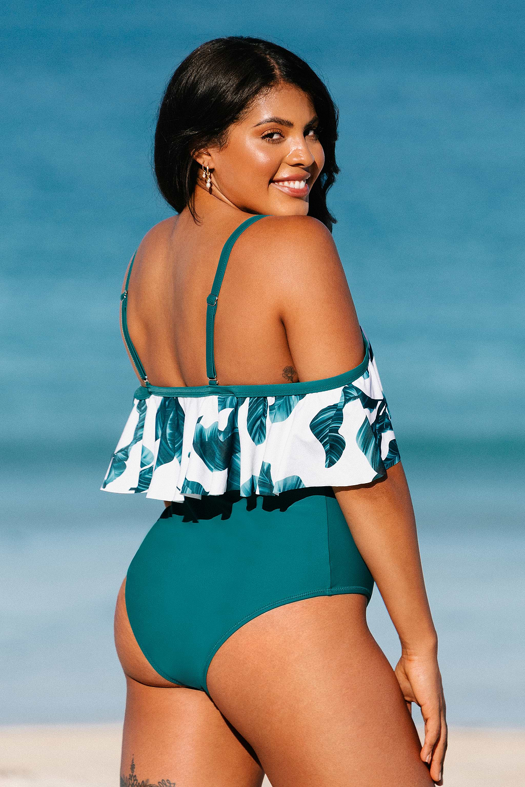 Zora Tropical Plus Size One Piece Swimsuit