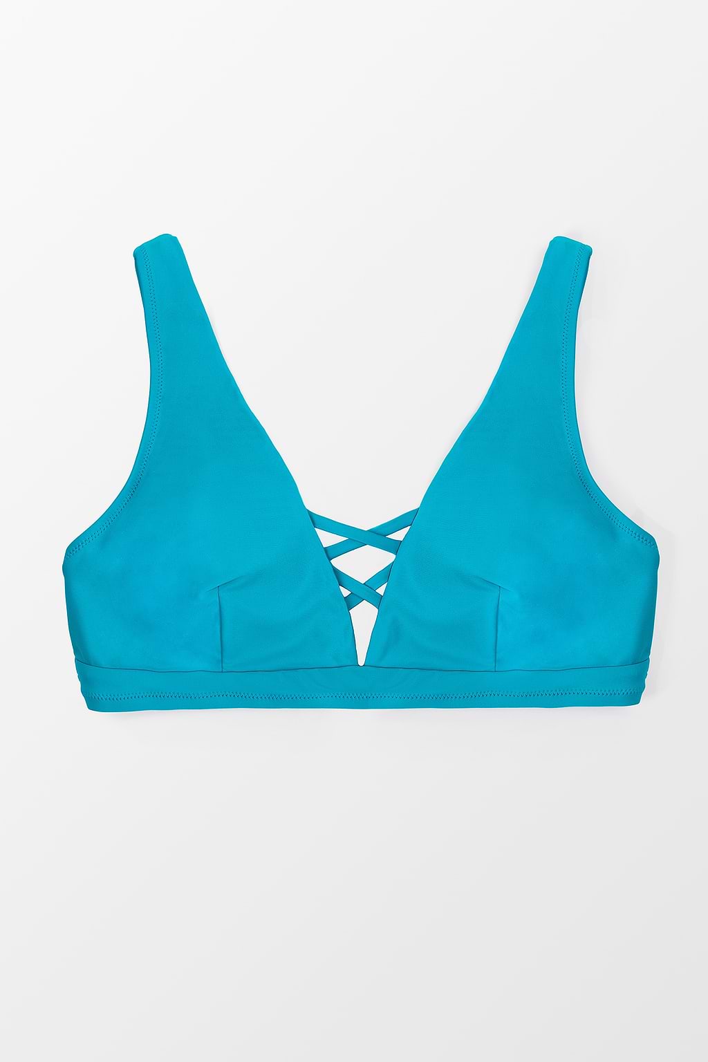 Cynthia Plunge Back Tie Plus Size Bikini Top