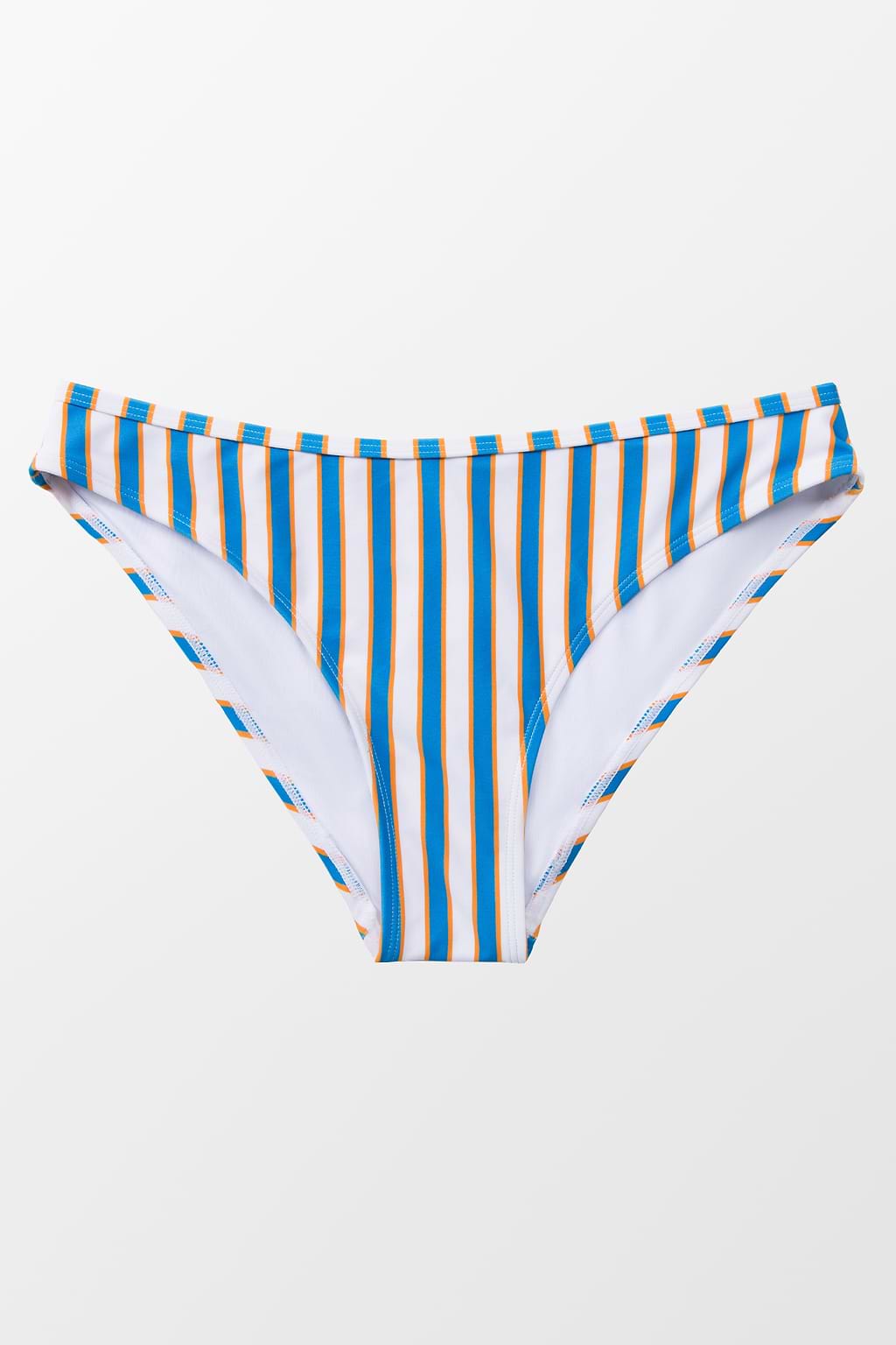 Bas de bikini taille basse rayé