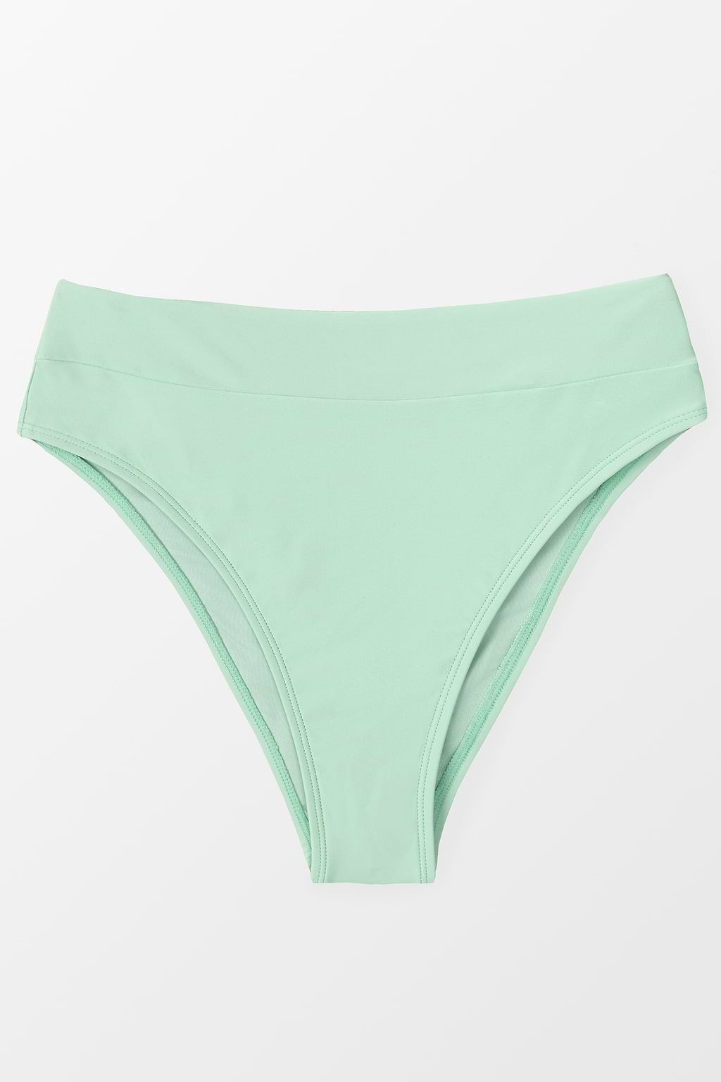 Bas de bikini taille haute vert
