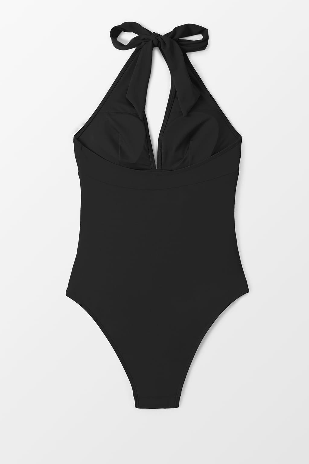 Maillot de bain une pièce froncé sur le devant noir