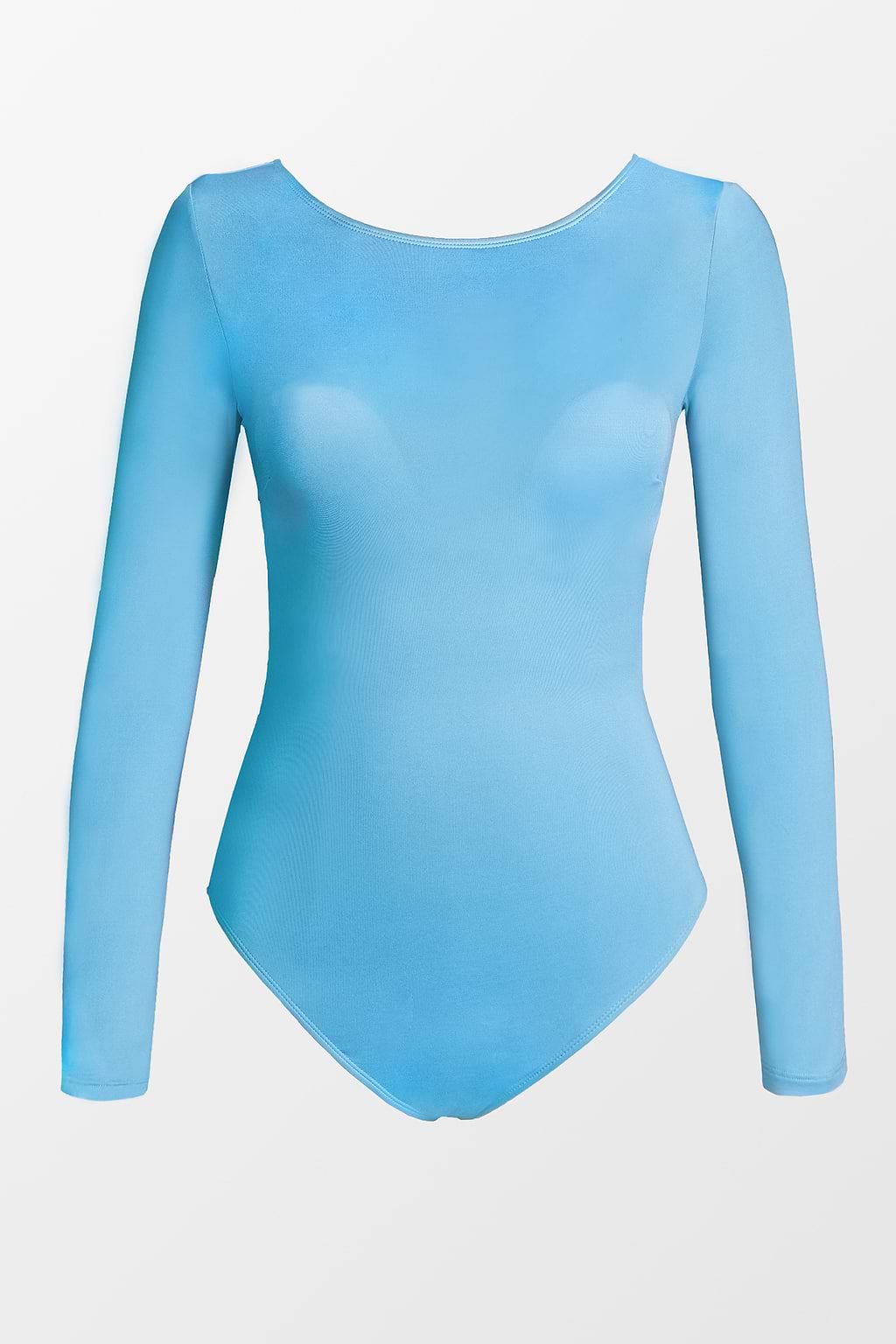 Maillot de bain une pièce bleu croisé à manches longues