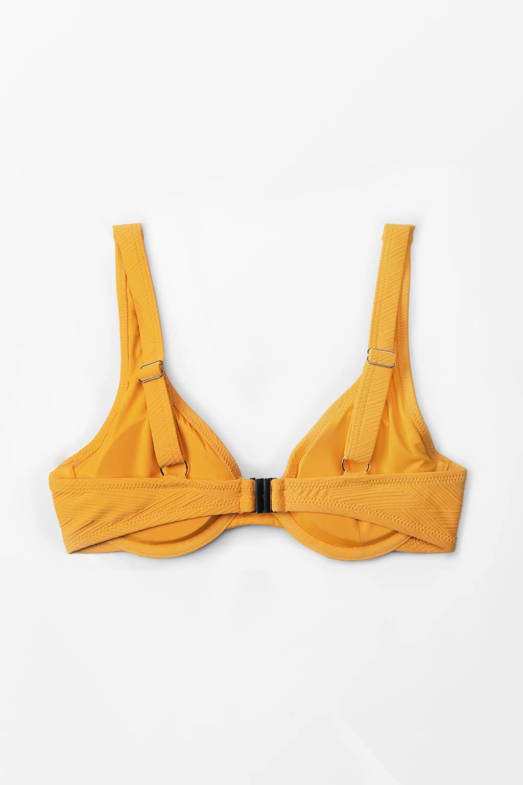 Strukturiertes Bikini-Oberteil mit Bügel