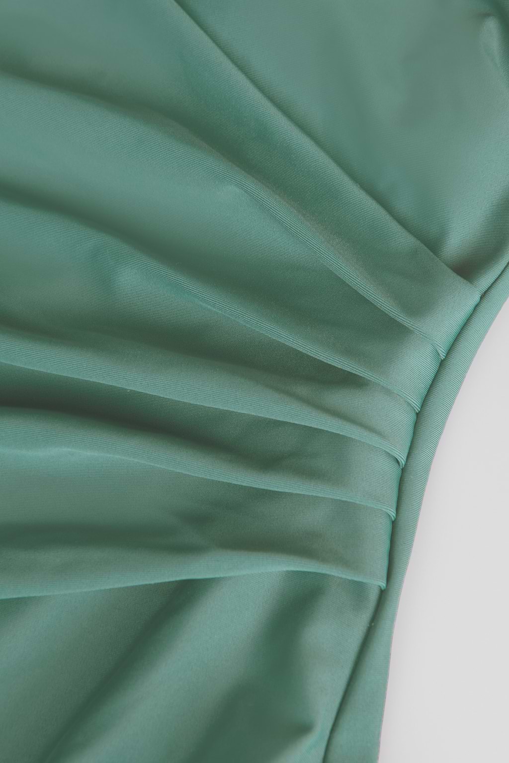 Tempest Ruched Sweetheart Halter Green One Piece Swimsuit
