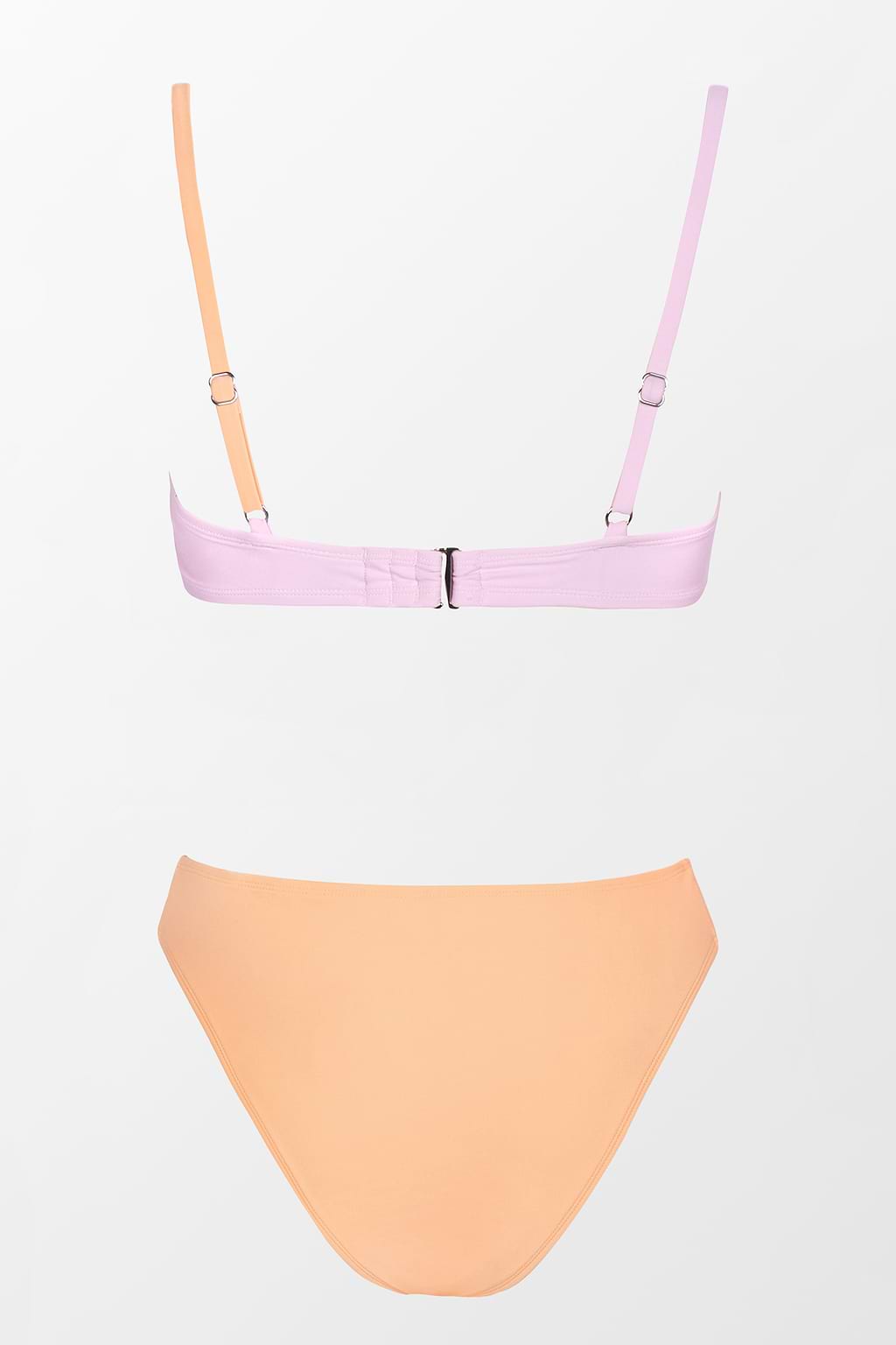 Spring Macaron Twist Shape Bralette and V Front Hipster Set