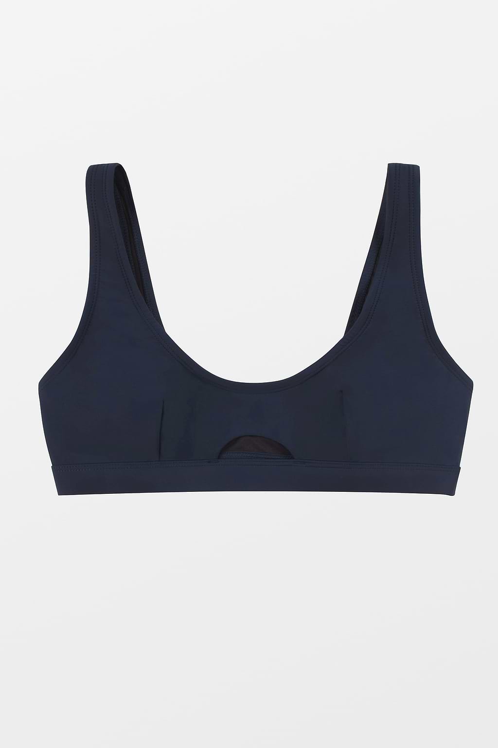 Top de bikini con copas suaves extraíbles y abertura Vapor Wave