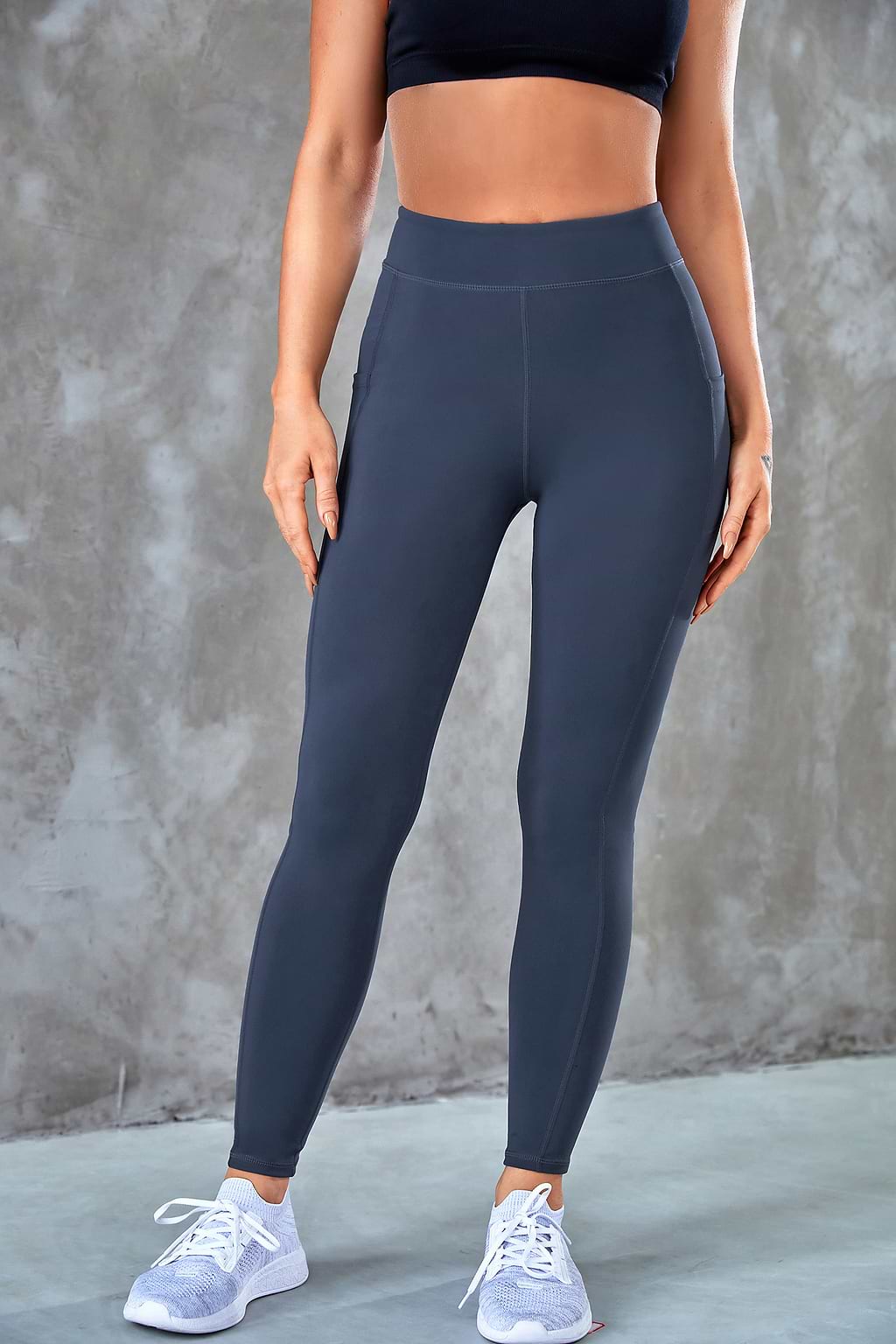Carbon Elastic Waisted Leggings