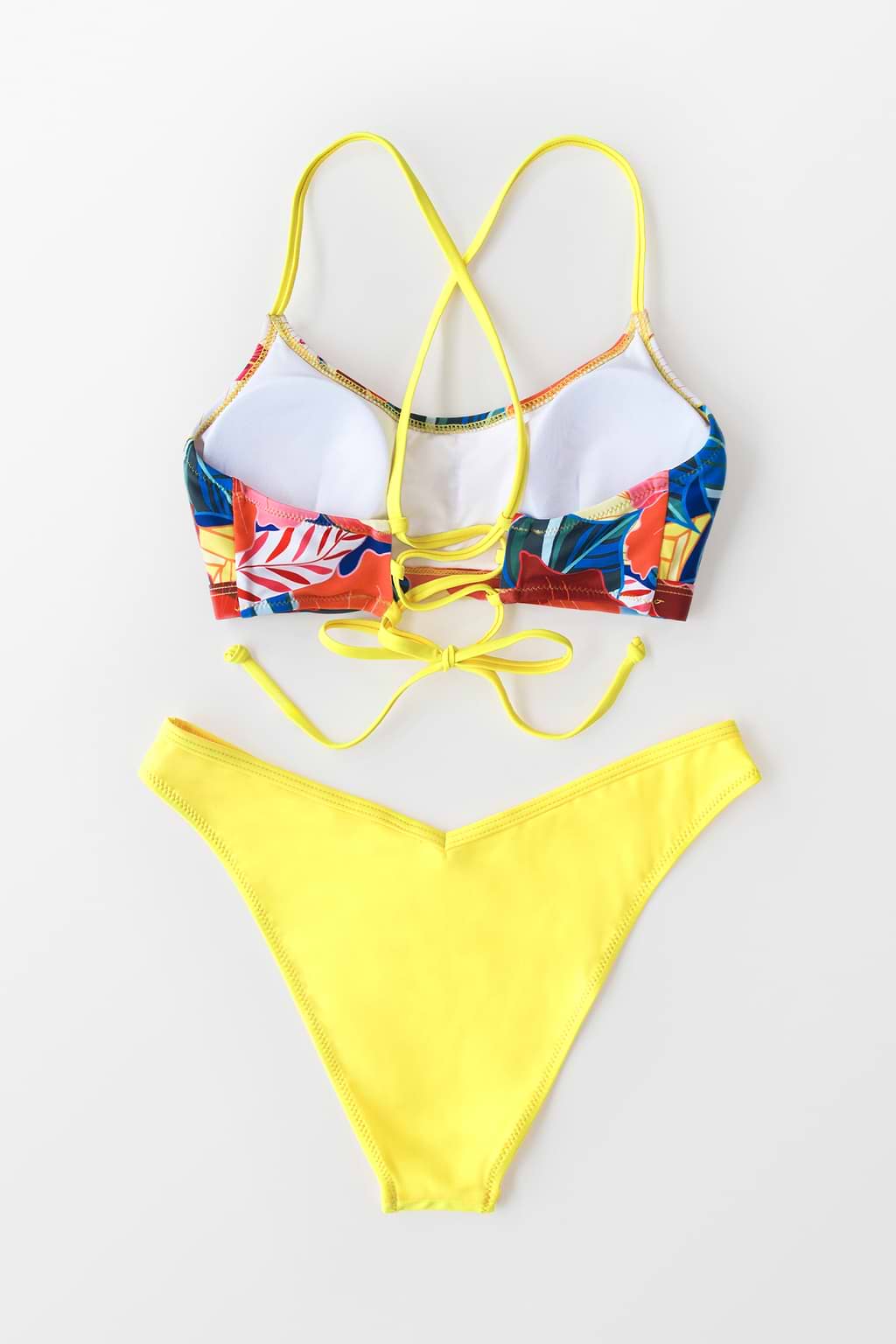 Helles Bikini-Set mit Blumendruck