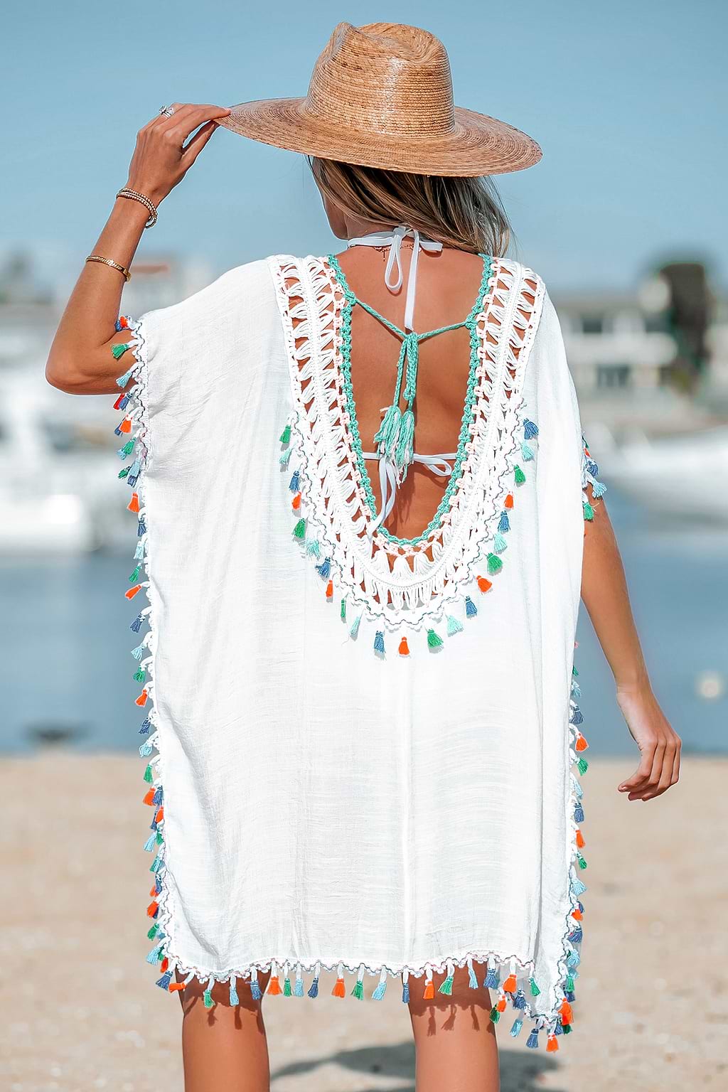 Chaleco de ganchillo con manga dolman