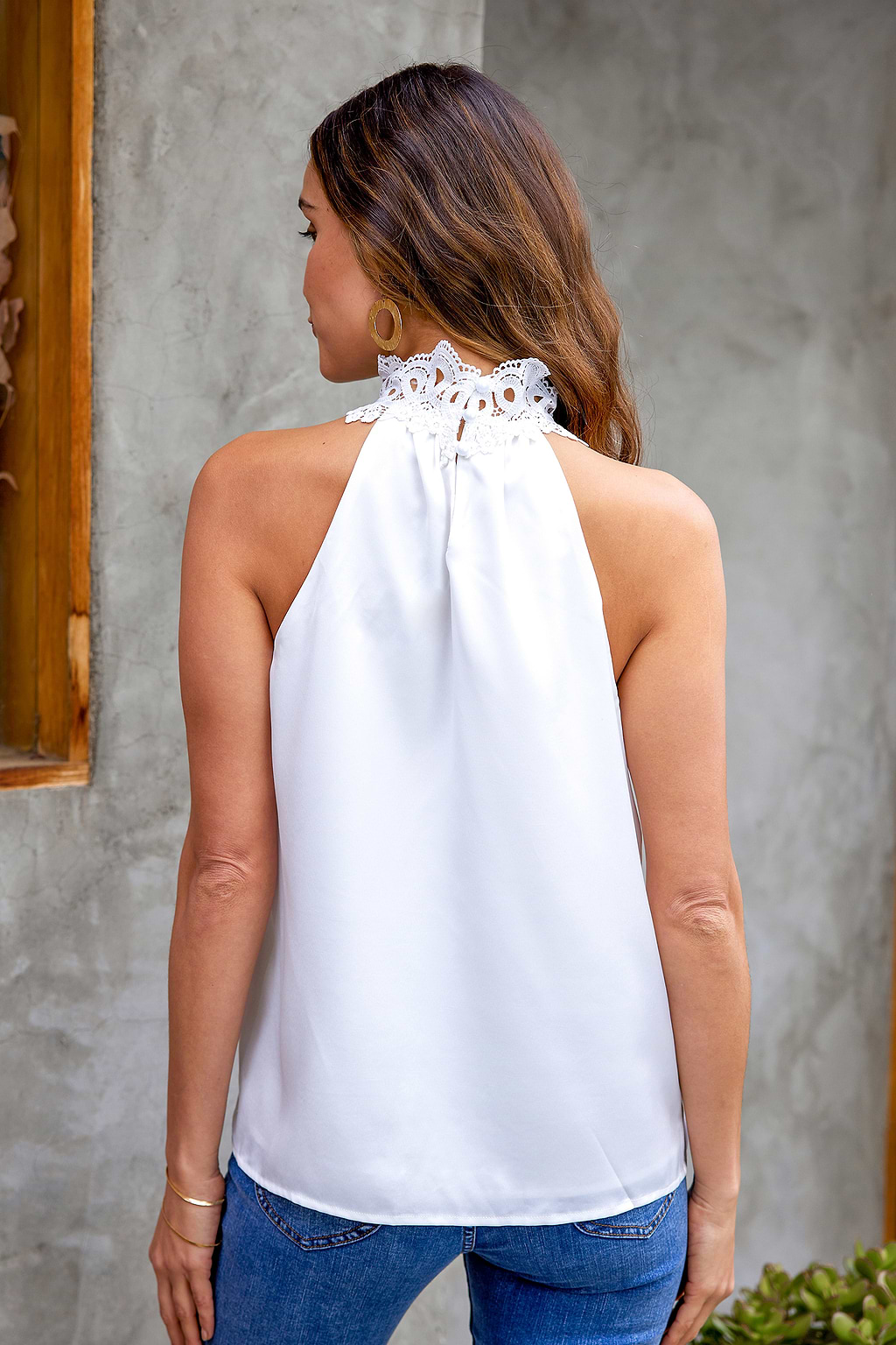 Madalynn Lace Mock Neck Top