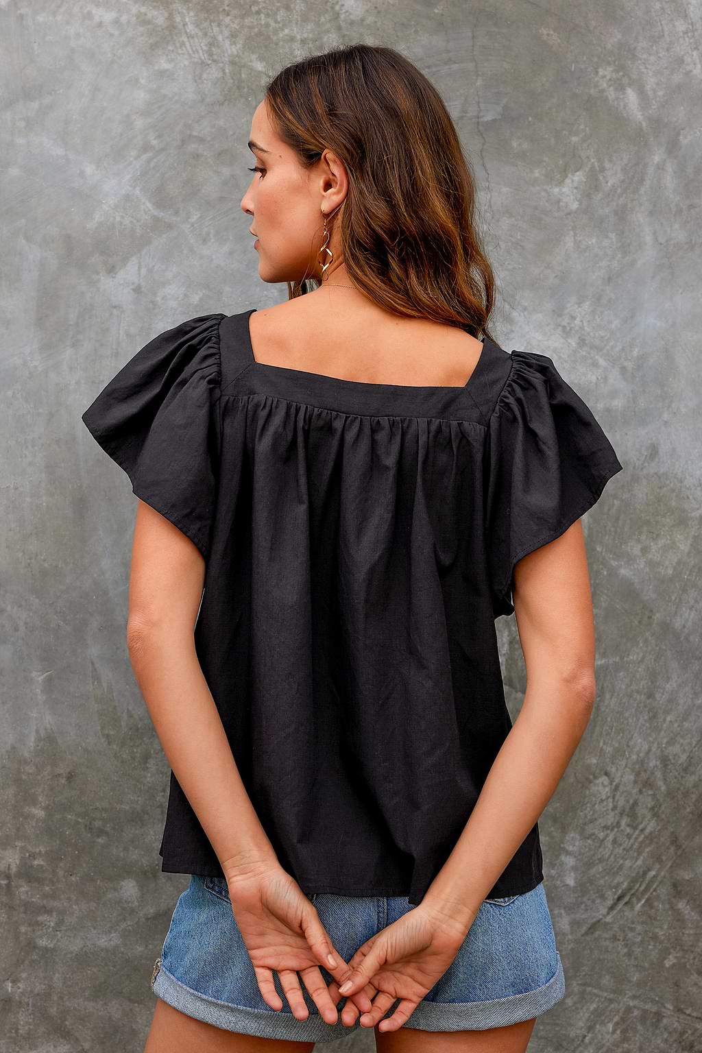 Floral Lace Trim Top